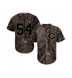Men's Cincinnati Reds #54 Sonny Gray Authentic Camo Realtree Collection Flex Base Baseball Jersey