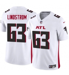 Men's Atlanta Falcons #63 Chris Lindstrom White 2025 F.U.S.E. Vapor Untouchable Limited Football Stitched Jersey