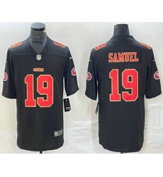 Men's San Francisco 49ers #19 Deebo Samuel Black Red Fashion Vapor Limited Stitched Jersey