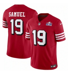 Youth San Francisco 49ers #19 Deebo Samuel New Red 2023 F U S E Vapor Untouchable Limited Stitched Football 2024 Super Bowl LVIII Jersey