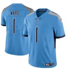 Men's Tennessee Titans #1 Cameron Ward Blue 2025 Draft Vapor Untouchable Football Stitched Jersey