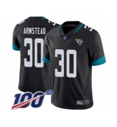 Men's Jacksonville Jaguars #30 Ryquell Armstead Black Team Color Vapor Untouchable Limited Player 100th Season Football Jersey