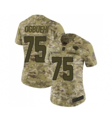 Women's Jacksonville Jaguars #75 Cedric Ogbuehi Limited Camo 2018 Salute to Service Football Jersey