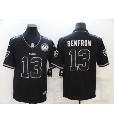 Men's Oakland Raiders #13 Hunter Renfrow Black 60th Anniversary Vapor Untouchable Limited Jersey