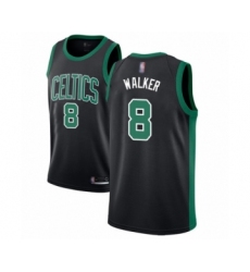 Men's Boston Celtics #8 Kemba Walker Authentic Black Basketball Jersey - Statement Edition