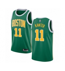 Men's Boston Celtics #11 Enes Kanter Green Swingman Jersey - Earned Edition