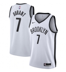 Men's Brooklyn Nets #7 Kevin Durant Nike White 2020-21 Swingman Jersey