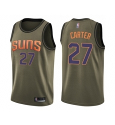 Men's Phoenix Suns #27 Jevon Carter Swingman Green Salute to Service Basketball Jersey