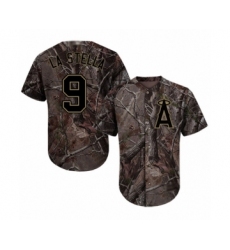 Youth Los Angeles Angels of Anaheim #9 Tommy La Stella Authentic Camo Realtree Collection Flex Base Baseball Jersey