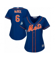 Women's New York Mets #6 Jeff McNeil Authentic Royal Blue Alternate Home Cool Base Baseball Jersey