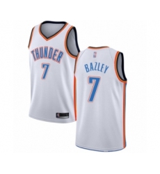 Youth Oklahoma City Thunder #7 Darius Bazley Swingman White Basketball Jersey - Association Edition