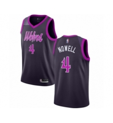 Women's Minnesota Timberwolves #4 Jaylen Nowell Swingman Purple Basketball Jersey - City Edition