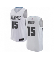 Women's Memphis Grizzlies #15 Brandon Clarke Swingman White Basketball Jersey - City Edition