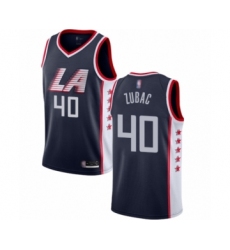 Women's Los Angeles Clippers #40 Ivica Zubac Swingman Navy Blue Basketball Jersey - City Edition