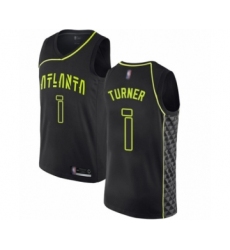 Women's Atlanta Hawks #1 Evan Turner Swingman Black Basketball Jersey - City Edition
