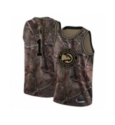 Women's Atlanta Hawks #1 Evan Turner Swingman Camo Realtree Collection Basketball Jersey