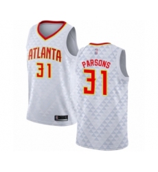 Women's Atlanta Hawks #31 Chandler Parsons Authentic White Basketball Jersey - Association Edition