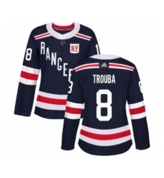 Women's New York Rangers #8 Jacob Trouba Authentic Navy Blue 2018 Winter Classic Hockey Jersey