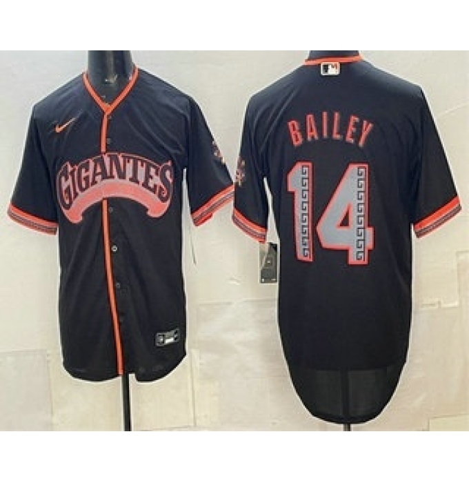 Men's San Francisco Giants #14 Patrick Bailey Black 2026 Alternate Stadium Stitched Jersey