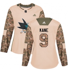 Women's San Jose Sharks #9 Evander Kane Fanatics Branded Teal Green Home Breakaway NHL Jersey