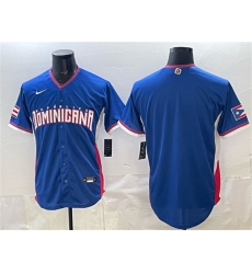 Men's Dominican Republic Baseball Blank Royal 2026 World Baseball Classic Stadium Stitched Jersey