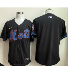 Men's New York Mets Blank Black 2025 Limited Stitched Baseball Jersey