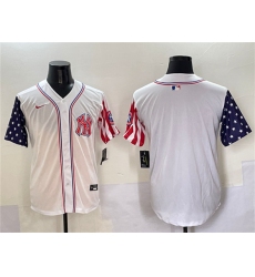 Men's New York Yankees Blank White American Style Limited Stitched Baseball Jersey