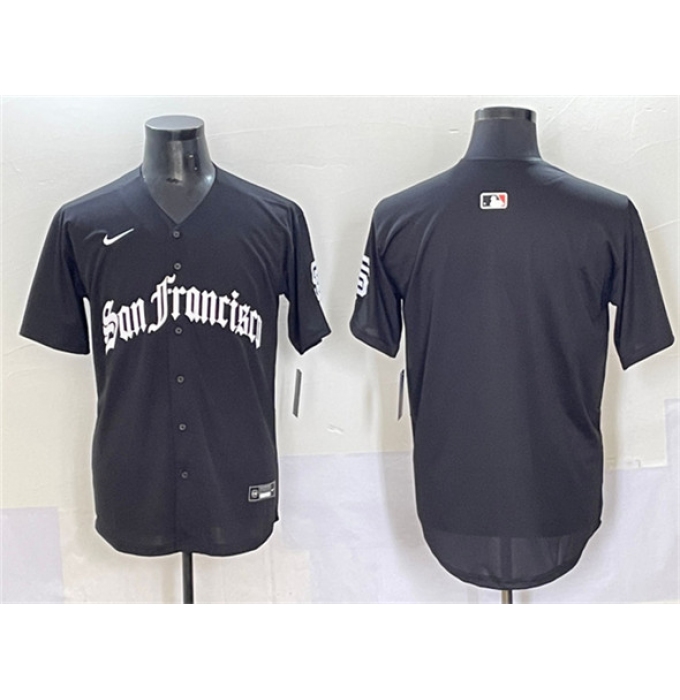 Men's San Francisco Giants Blank Black 'Gothic Fog Edition' Vapor Premier Limited Stitched Jersey
