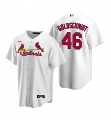 Men's Nike St. Louis Cardinals #46 Paul Goldschmidt White Home Stitched Baseball Jersey