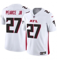 Men's Atlanta Falcons #27 James Pearce Jr White 2025 Draft F.U.S.E. Vapor Untouchable Limited Football Stitched Jersey