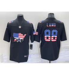 Men's Dallas Cowboys #88 CeeDee Lamb 2022 USA Map Fashion Black Color Rush Stitched Nike Limited Jersey