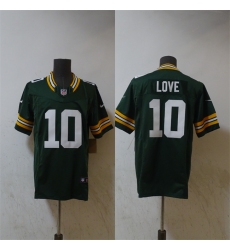 Men's Green Bay Packers #10 Jordan Love Green Vapor 2024 F.U.S.E. Limited Stitched Football Jersey