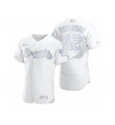 Men Jackie Robinson #42 Atlanta Braves White Awards Collection Retirement Jersey