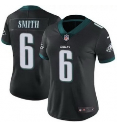 Women Philadelphia Eagles #6 DeVonta Smith Black F U S E Stitched NFL Jersey