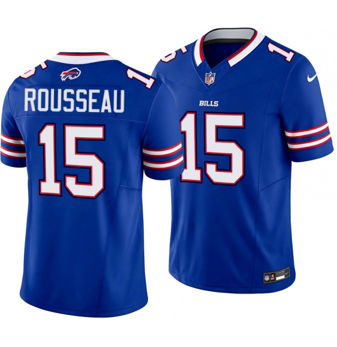 Men's Buffalo Bills #15 Gregory Rousseau Royal 2026 F.U.S.E.Vapor Untouchable Limited Football Stitched Jersey