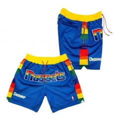 Men's Denver Nuggets Blue Shorts (Run Small)