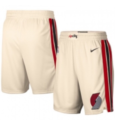 Men's Portland Trail Blazers White NBA Shorts (Run Smaller)