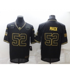Men's Los Angeles Chargers #52 Khalil Mack Black Gold Salute To Service Limited Stitched Jersey