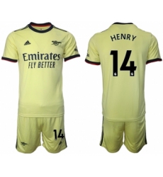 Men 2021-2022 Club Arsenal away yellow 14 Soccer Jersey