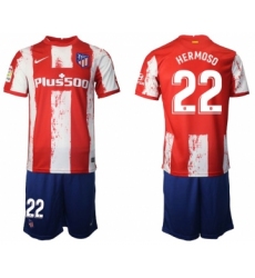 Men 2021-2022 Club Atletico Madrid home red 22 Nike Soccer Jersey