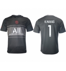 Men 2021-2022 Club Paris St German Second away aaa version black 1 Soccer Jersey