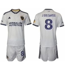 Men 2022-2023 Club Los Angeles Galaxy home white 8 Adidas Soccer Jersey
