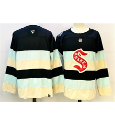 Men's Seattle Kraken Blank Deep Sea Blue Winter Classic With A Stitched Hockey Jersey