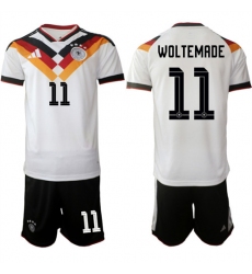Men's Germany #11 WOLTEMADE National Team FIFA x World Cup 2026 Home White On Field Jersey