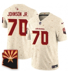 Men's Arizona Cardinals #70 Paris Johnson Jr. 2025 F.U.S.E. “Rivalries” Vapor Untouchable Limited Football Stitched Jersey