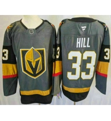 Men's Vegas Golden Knights #33 Adin Hill Gray Authentic Jersey