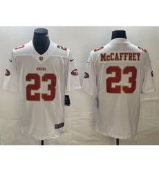 Men's San Francisco 49ers #23 Christian McCaffrey White Vapor Untouchable Limited Football Stitched Jersey
