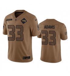 Men's Seattle Seahawks #33 Jamal Adams 2023 Brown Salute To Service Limited Football Stitched Jersey
