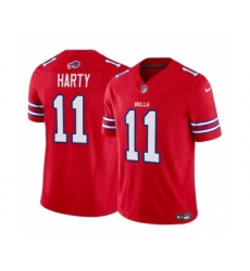 Men's Nike Buffalo Bills #11 Deonte Harty Red 2023 F.U.S.E. Vapor Untouchable Limited Football Stitched Jersey