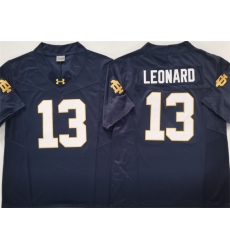 Men's Notre Dame Fighting Irish #13 Riley Leonard Navy 2025 F.U.S.E. Limited Stitched Jersey